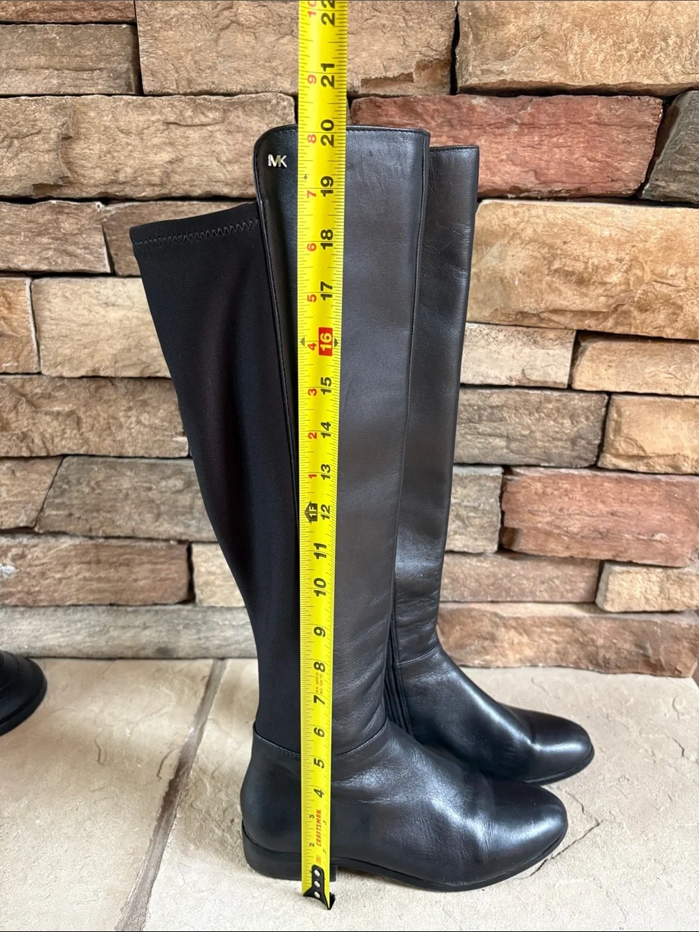 Michael Kors sz 7 black leather tall riding boots